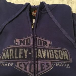 Harley Davidson zip up hoodie